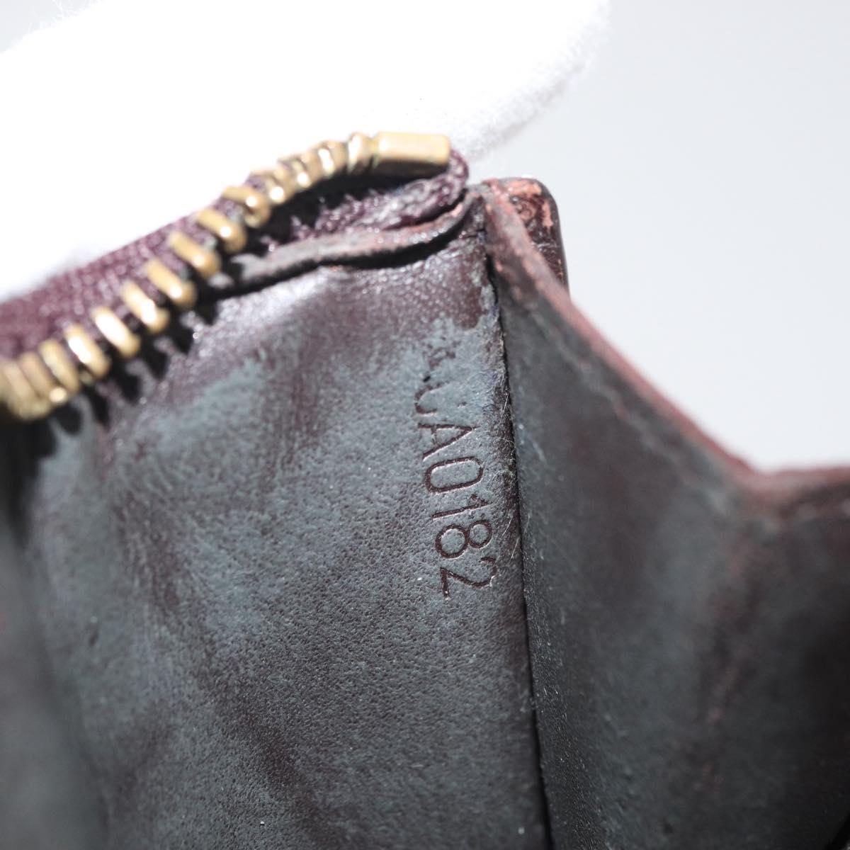 LOUIS VUITTON Vernis Pochette Cles NM Coin Purse Amarante M93557 LV Auth 177068