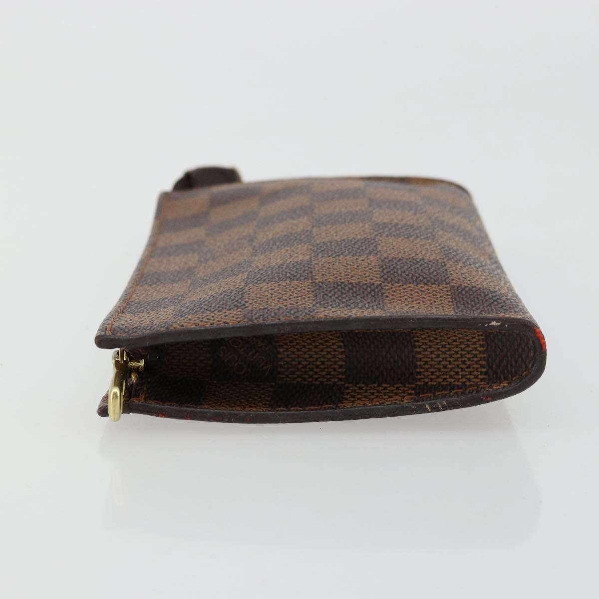 LOUIS VUITTON Damier Ebene Marais Pouch LV Auth 177071