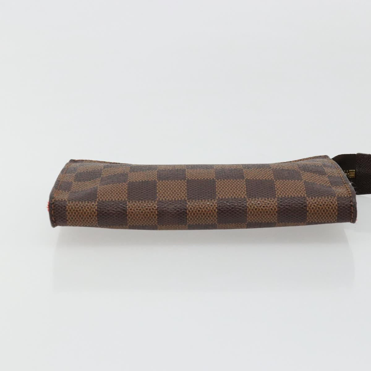LOUIS VUITTON Damier Ebene Marais Pouch LV Auth 177071