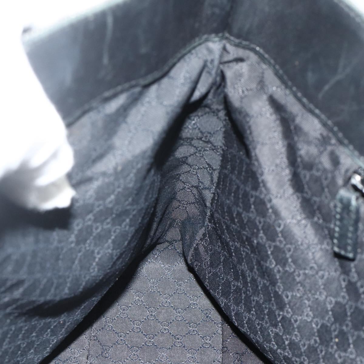 GUCCI Web Sherry Line Tote Bag Canvas Black Red Green 73983 Auth 177087