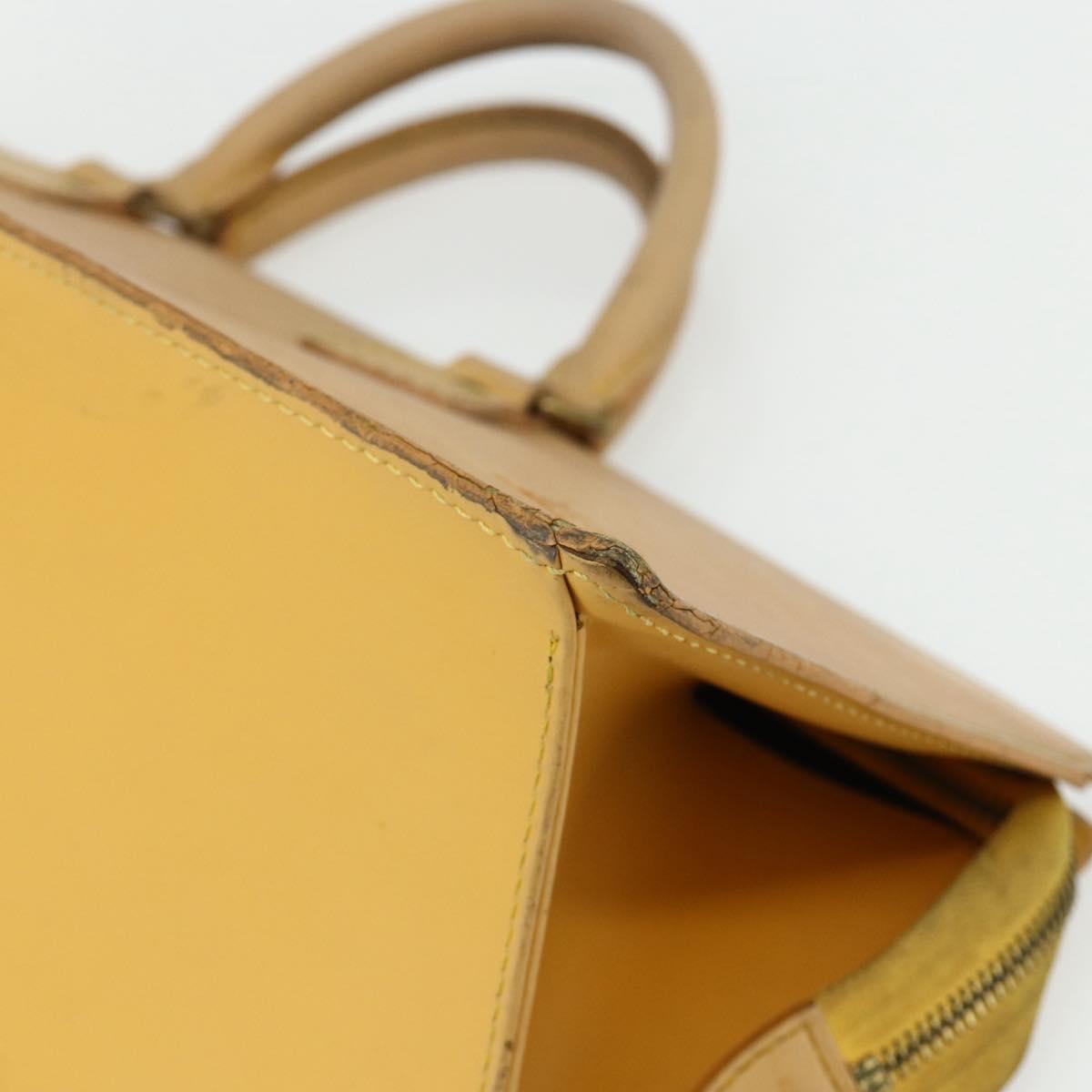 LOUIS VUITTON Epi Sac Triangle Hand Bag Yellow M52099 LV Auth 177090