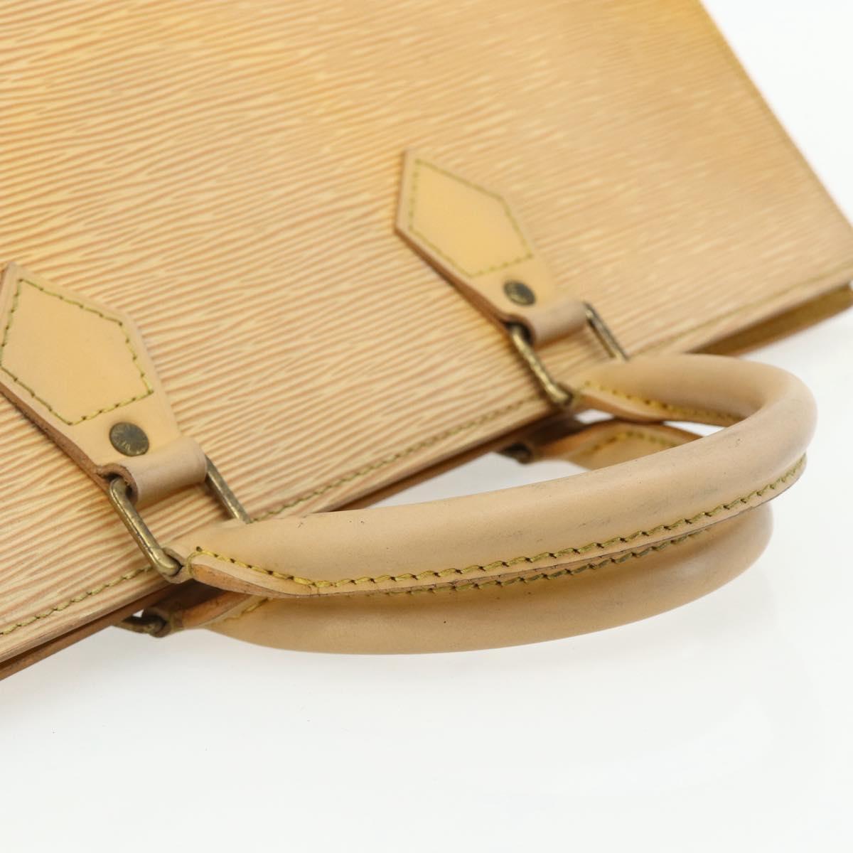 LOUIS VUITTON Epi Sac Triangle Hand Bag Yellow M52099 LV Auth 177090