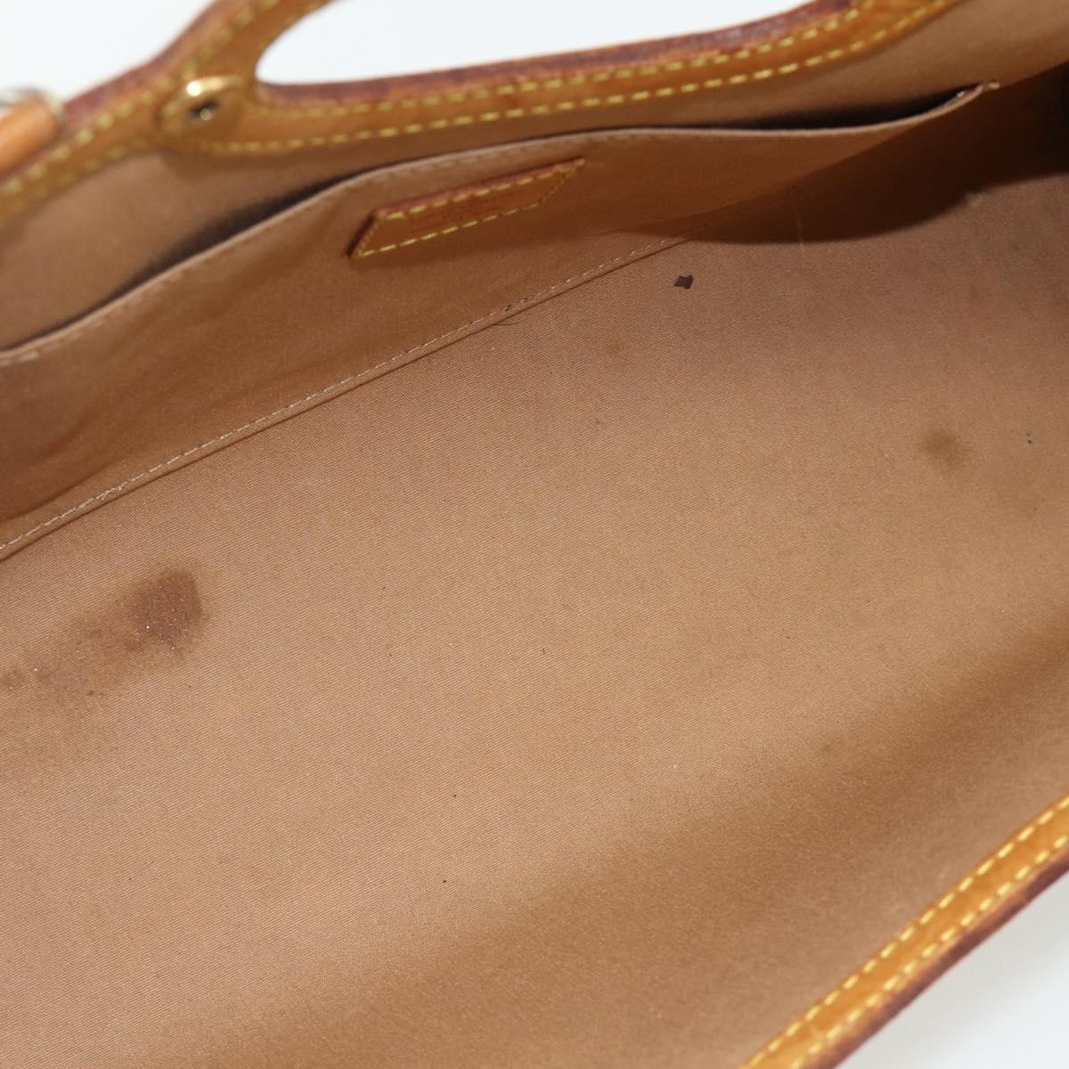 LOUIS VUITTON Monogram Vernis Roxbury Drive Bag 2Way Noisette M91372 Auth 177091