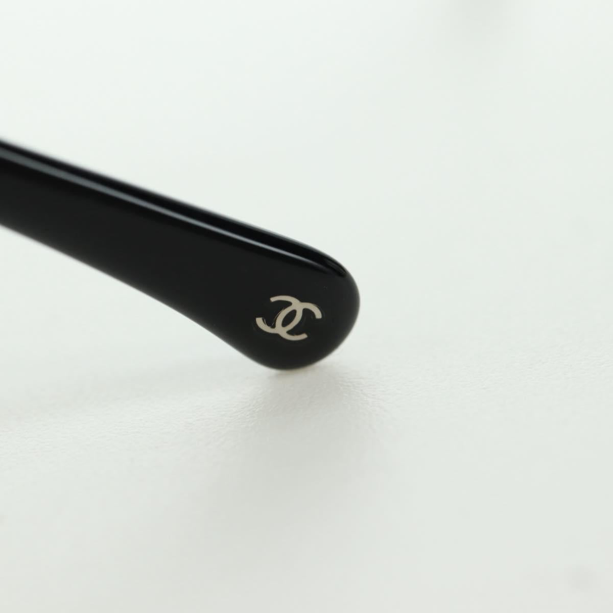 CHANEL Sunglasses metal Silver tone 4242 CC Auth 177100V