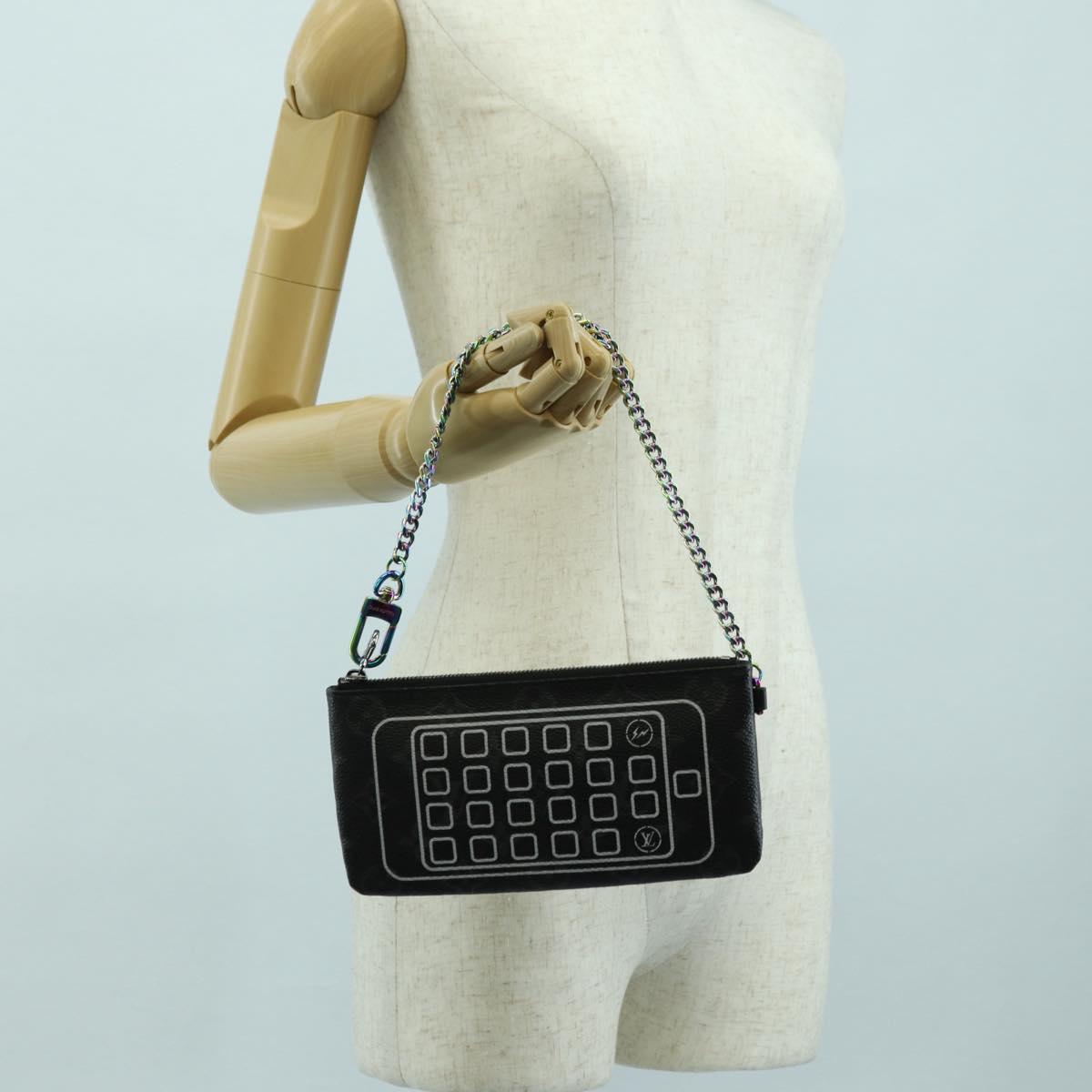 LOUIS VUITTON Monogram Eclipse Fragment iPhone Case M64449 LV Auth 177105M