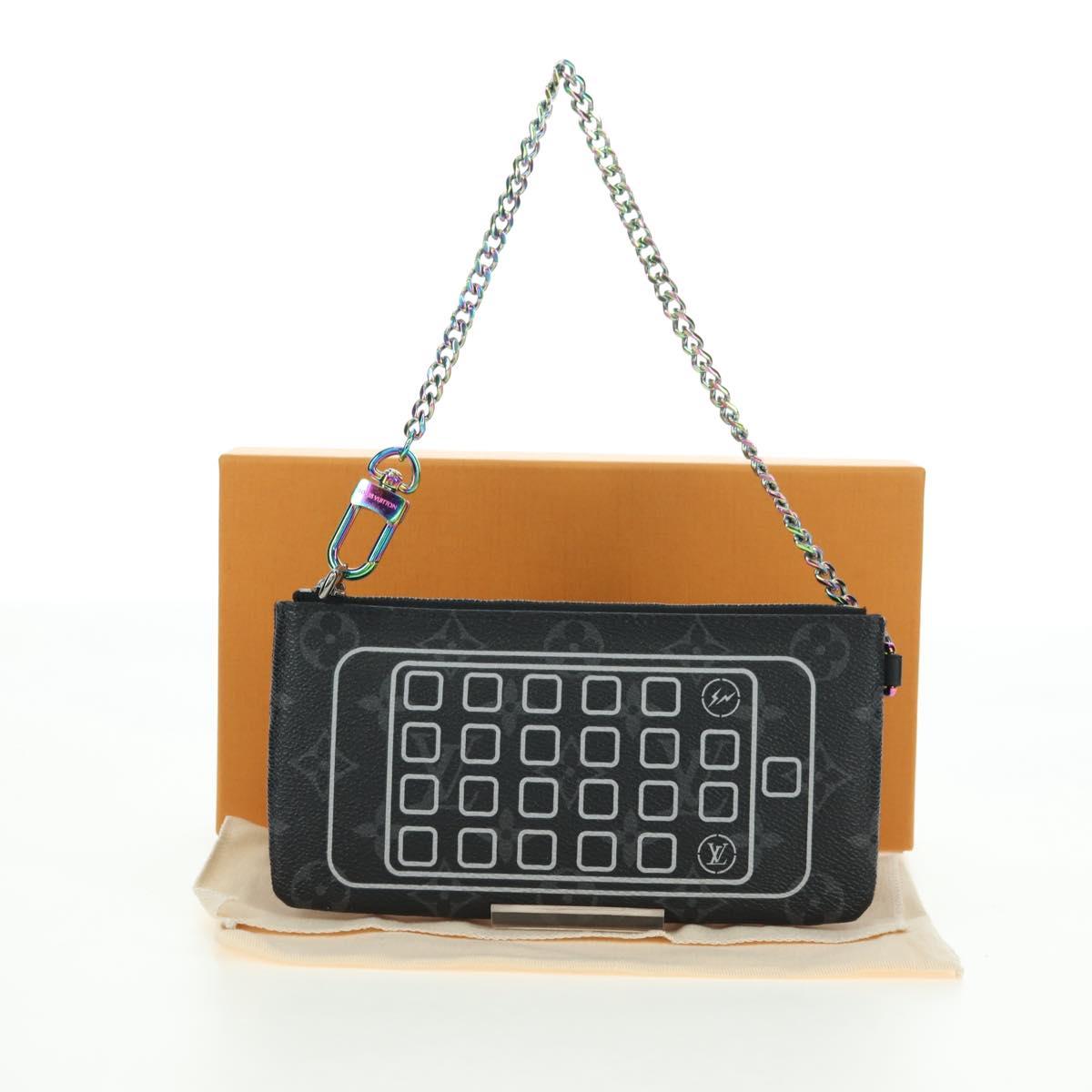 LOUIS VUITTON Monogram Eclipse Fragment iPhone Case M64449 LV Auth 177105M