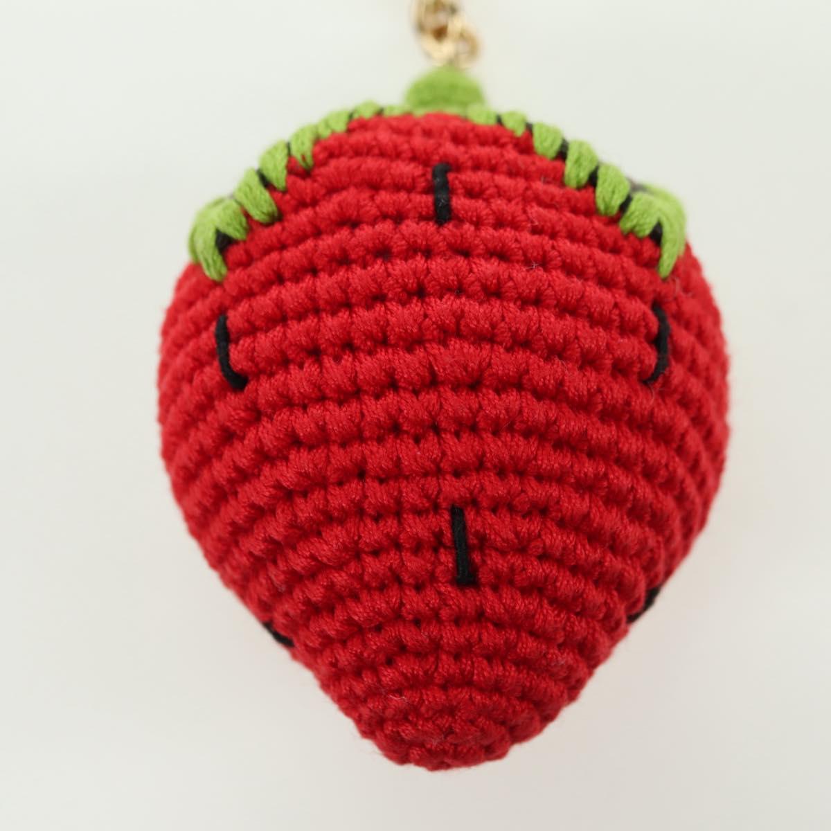 LOUIS VUITTON Bag Charm Very Licious Crochet Charm Red M02583 LV Auth 177108SM