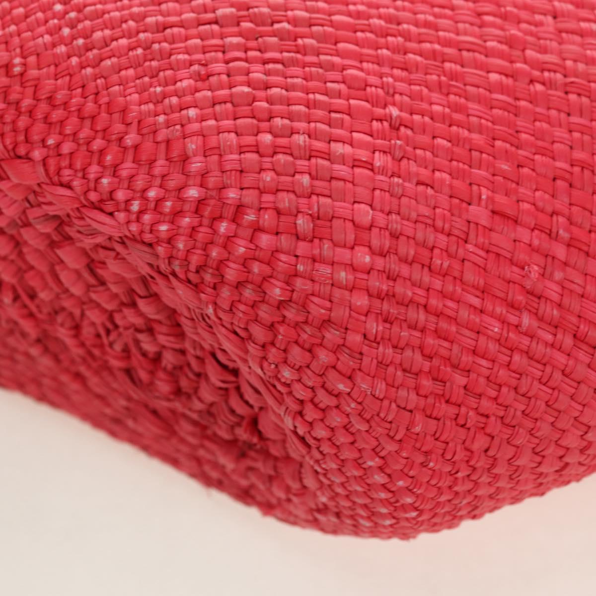 LOEWE Watermelon Tote Bag Raffia 2way Red Auth 177114SAV