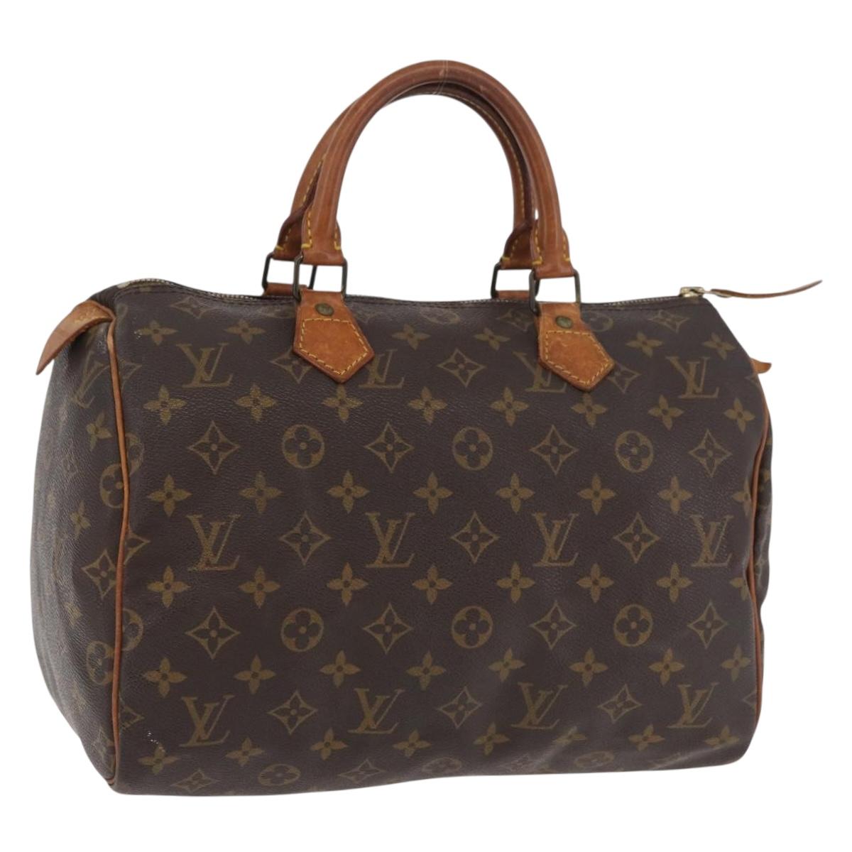 LOUIS VUITTON Monogram Speedy 30 Hand Bag M41526 LV Auth 177123