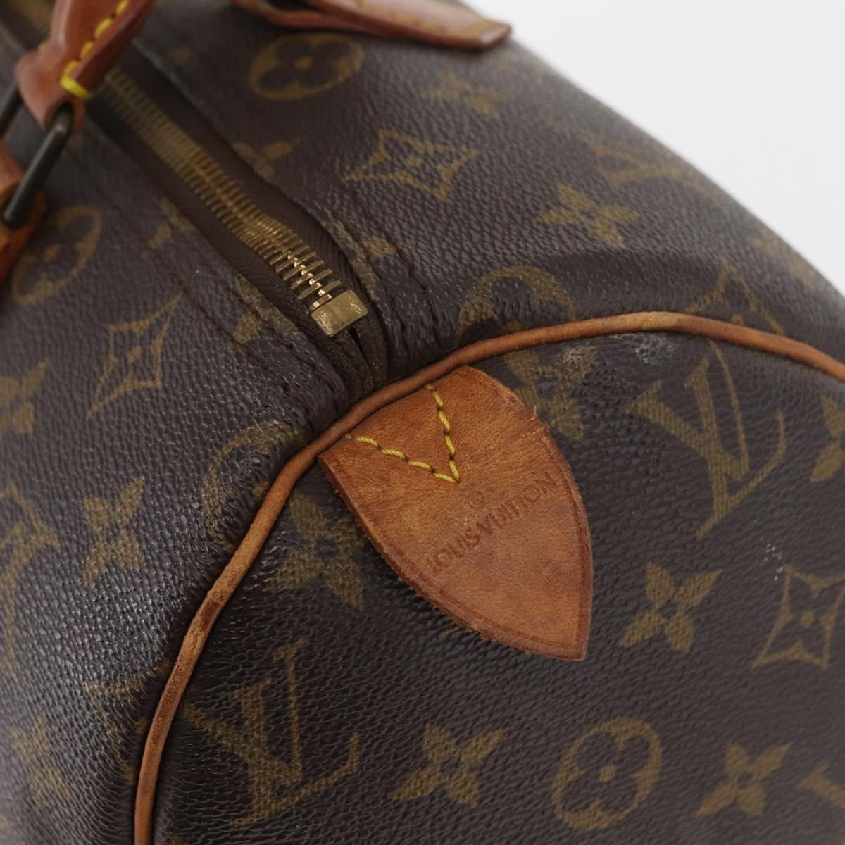 LOUIS VUITTON Monogram Speedy 30 Hand Bag M41526 LV Auth 177123