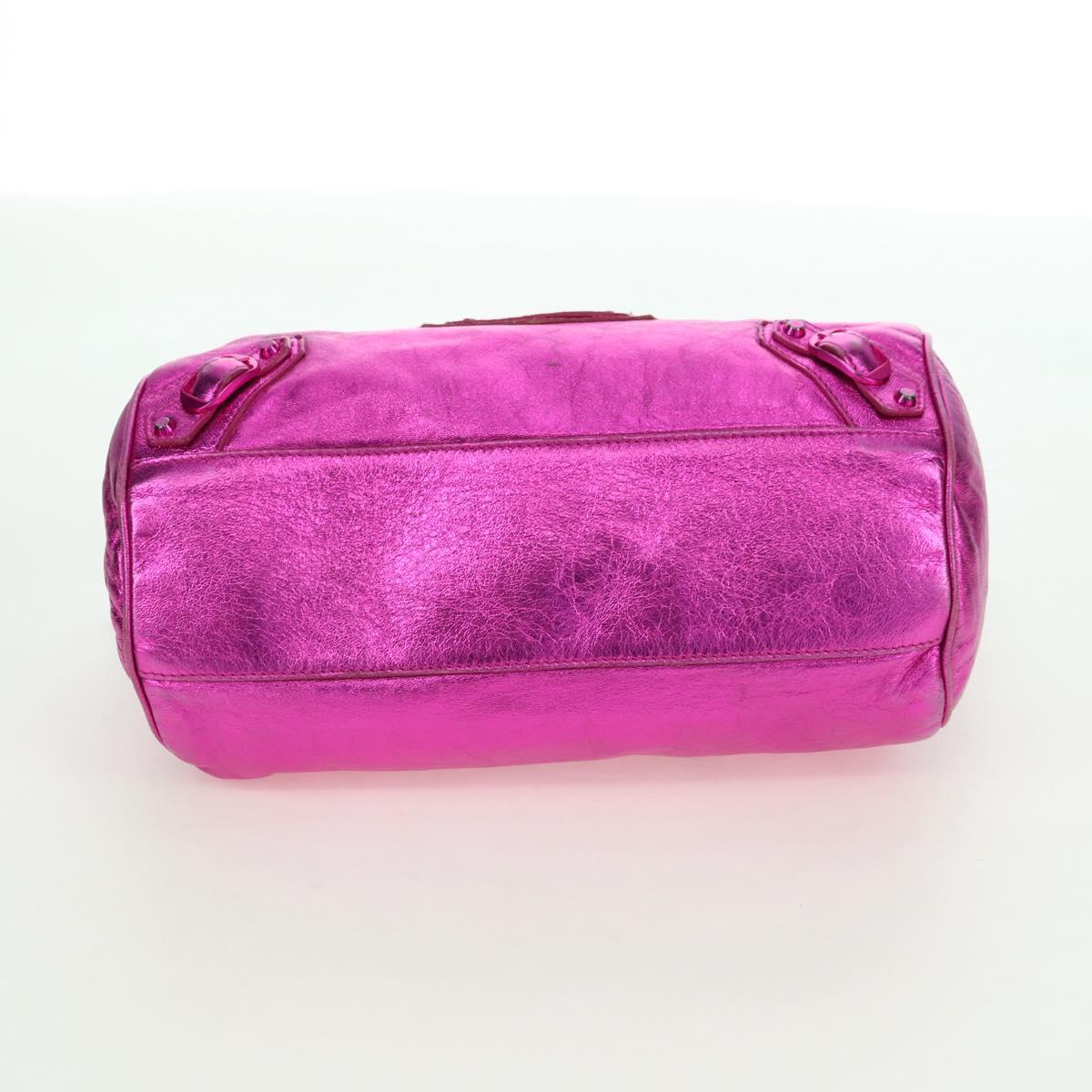 BALENCIAGA Mini Twiggy Hand Bag Leather 2way Pink 138223 Auth 177133V