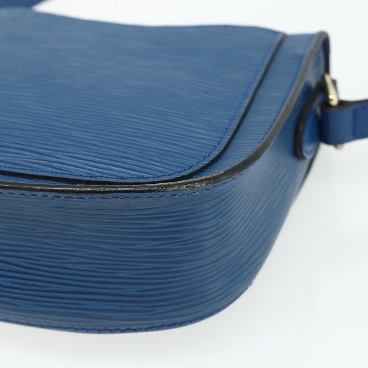 LOUIS VUITTON Epi Saint Cloud PM Shoulder Bag Blue M52195 LV Auth 177143A