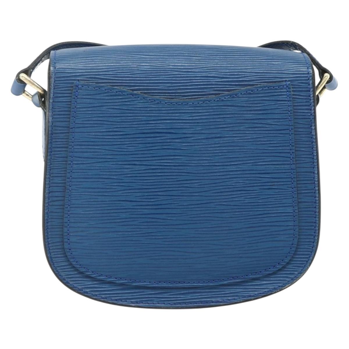LOUIS VUITTON Epi Saint Cloud PM Shoulder Bag Blue M52195 LV Auth 177143A
