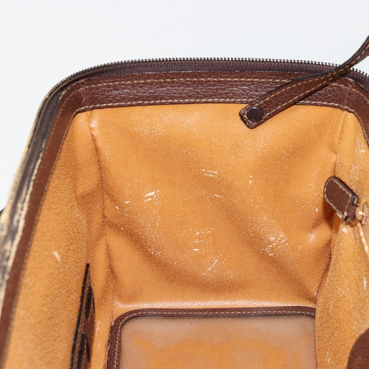 GUCCI Bamboo Hand Bag Leather 2way Brown Gold 013 2122 2491 Auth 177151