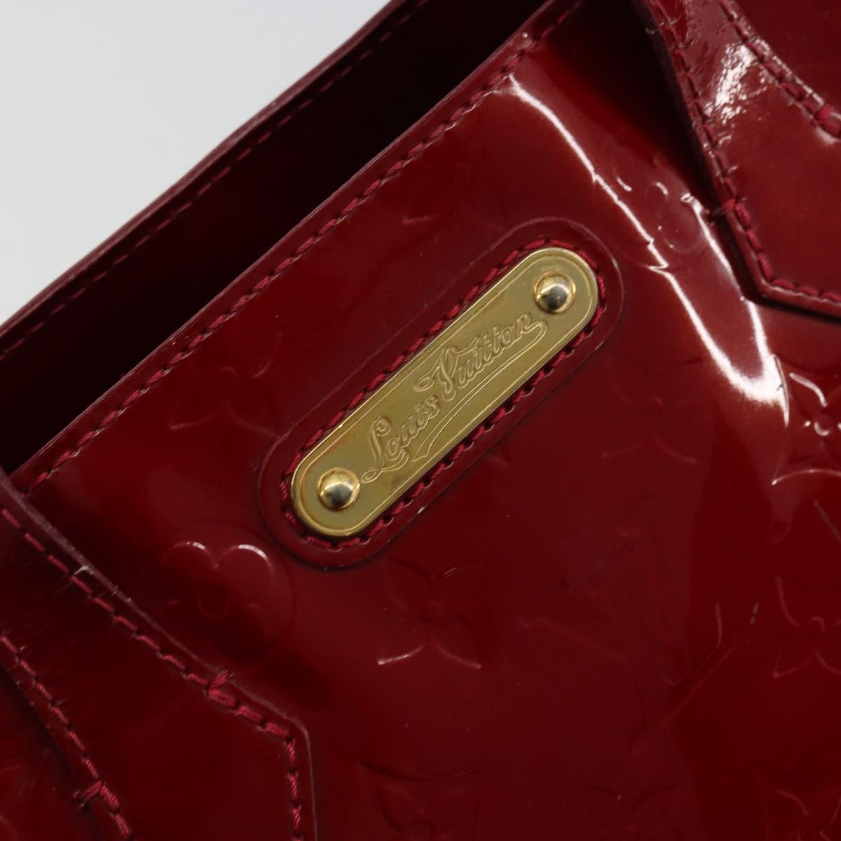LOUIS VUITTON Monogram Vernis Wilshire PM Bag Pomme D'amour M93642 Auth 177153
