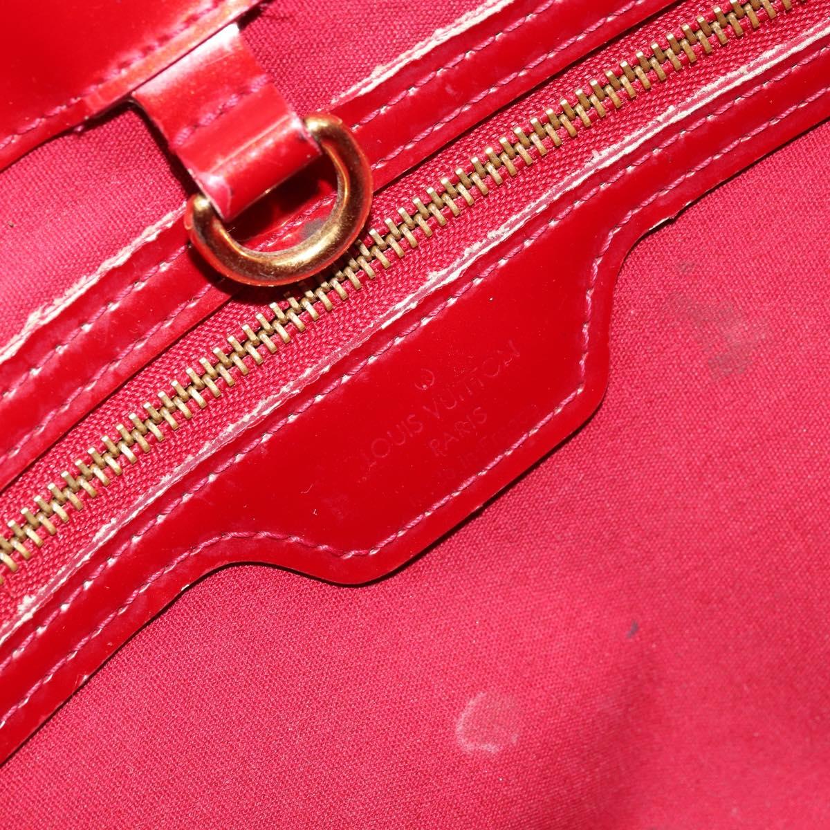 LOUIS VUITTON Monogram Vernis Wilshire PM Bag Pomme D'amour M93642 Auth 177153