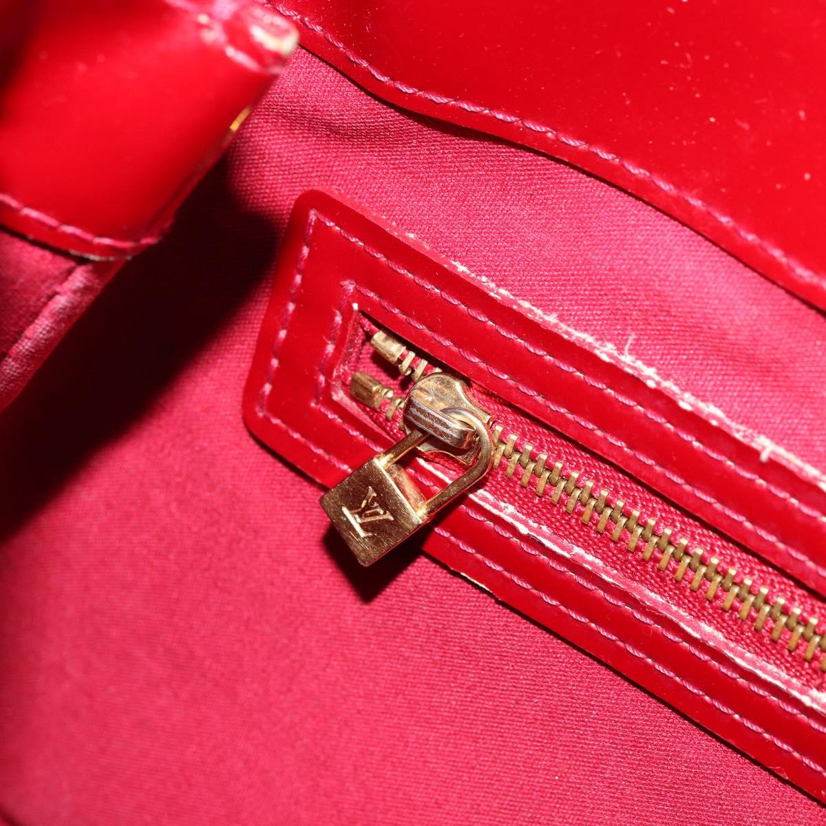 LOUIS VUITTON Monogram Vernis Wilshire PM Bag Pomme D'amour M93642 Auth 177153