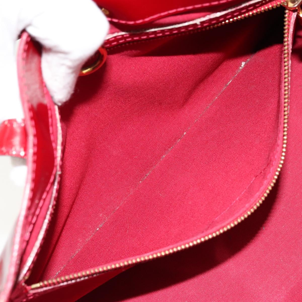 LOUIS VUITTON Monogram Vernis Wilshire PM Bag Pomme D'amour M93642 Auth 177153