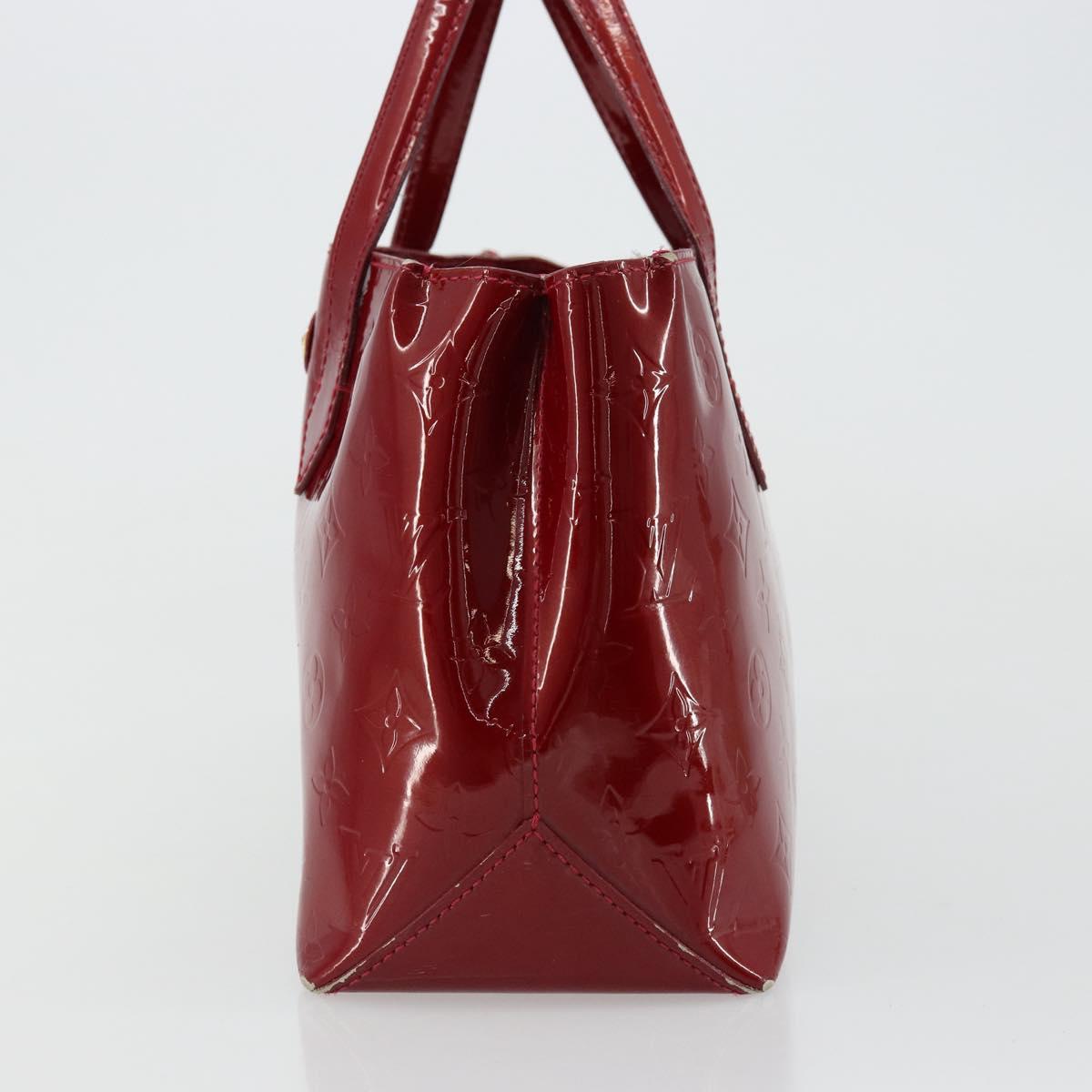 LOUIS VUITTON Monogram Vernis Wilshire PM Bag Pomme D'amour M93642 Auth 177153