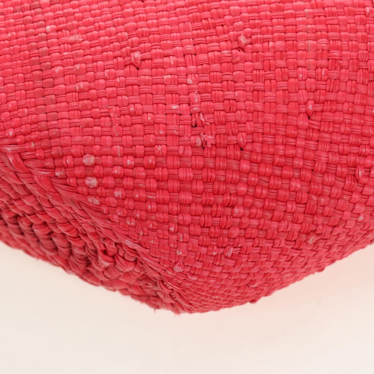 LOEWE Watermelon Tote Bag Raffia 2way Red Auth 177162SAV