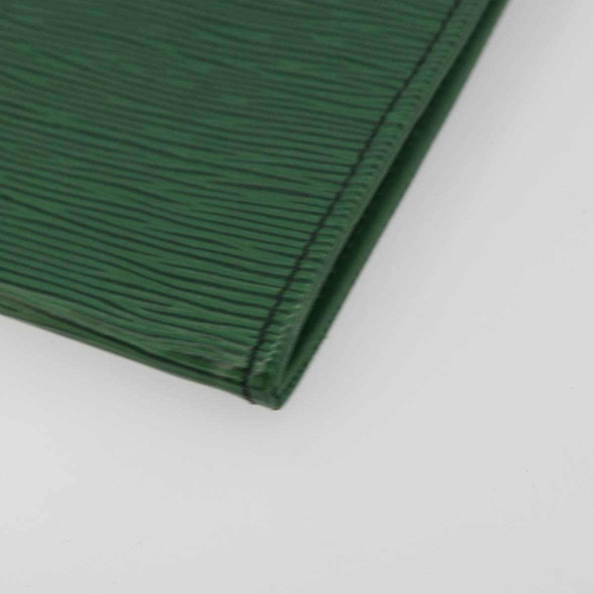 LOUIS VUITTON Epi Jena Clutch Bag Green M52724 LV Auth 177164A