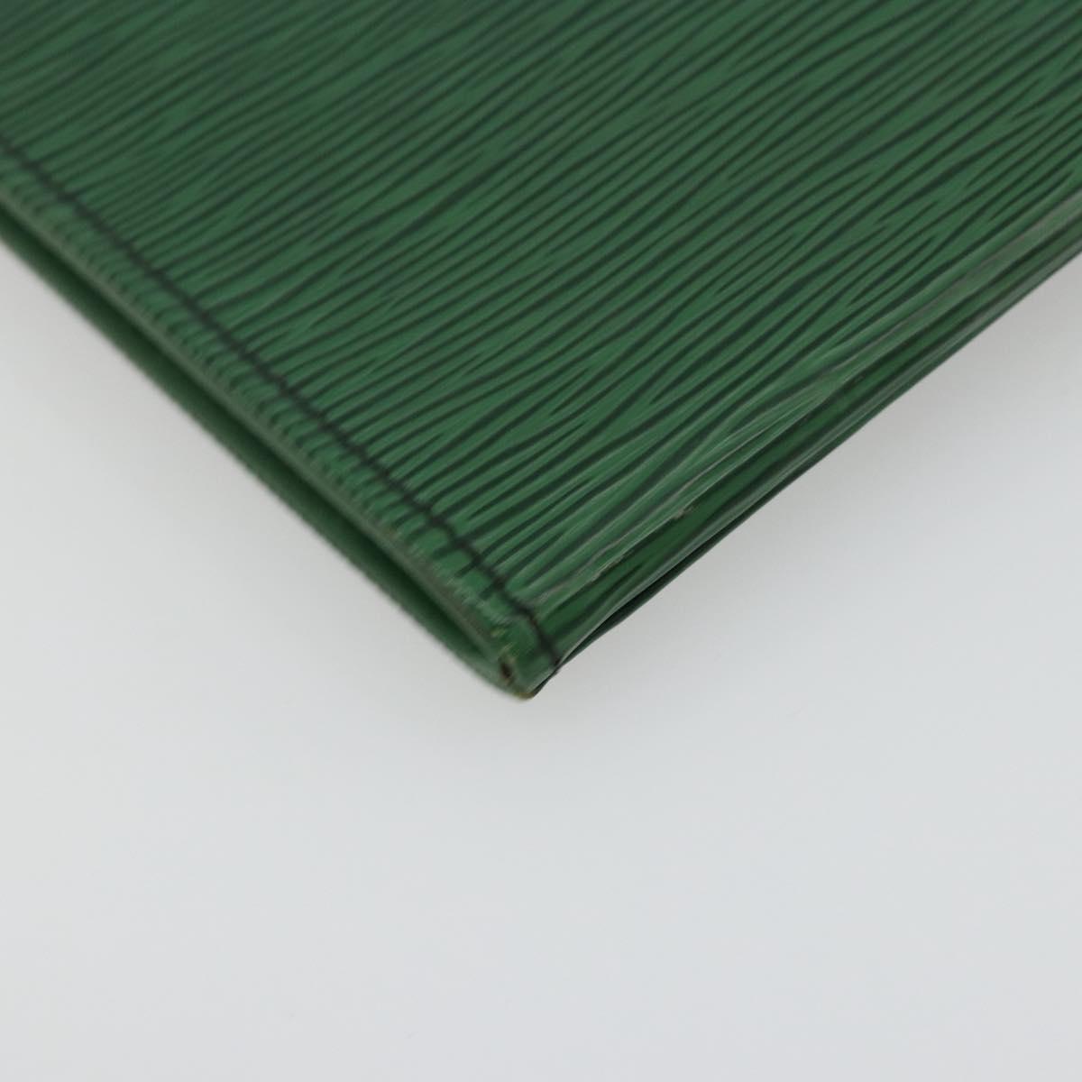 LOUIS VUITTON Epi Jena Clutch Bag Green M52724 LV Auth 177164A