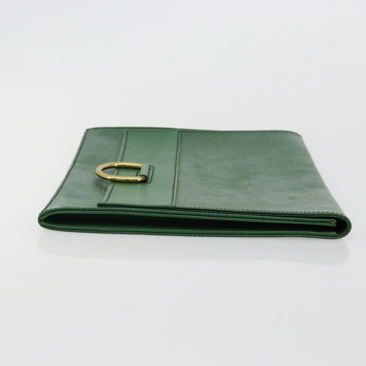 LOUIS VUITTON Epi Jena Clutch Bag Green M52724 LV Auth 177164A