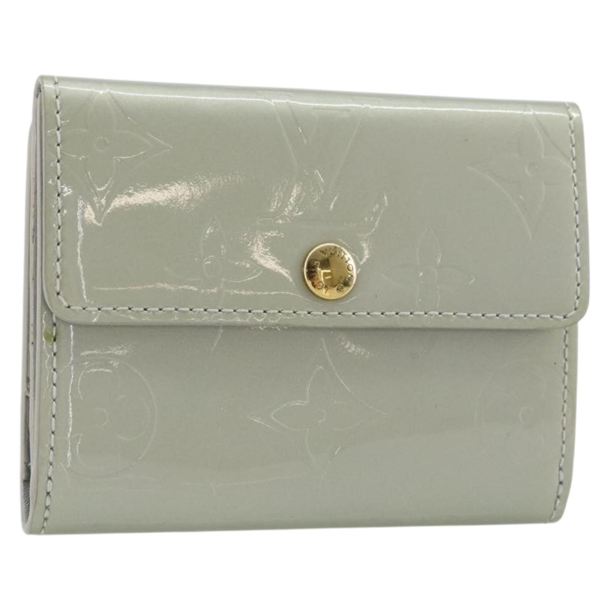 LOUIS VUITTON Monogram Vernis Ludlow Coin Purse Gris M91161 LV Auth 177170A