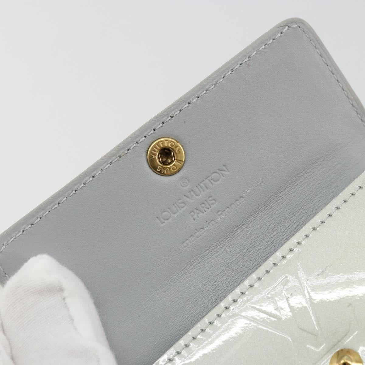 LOUIS VUITTON Monogram Vernis Ludlow Coin Purse Gris M91161 LV Auth 177170A