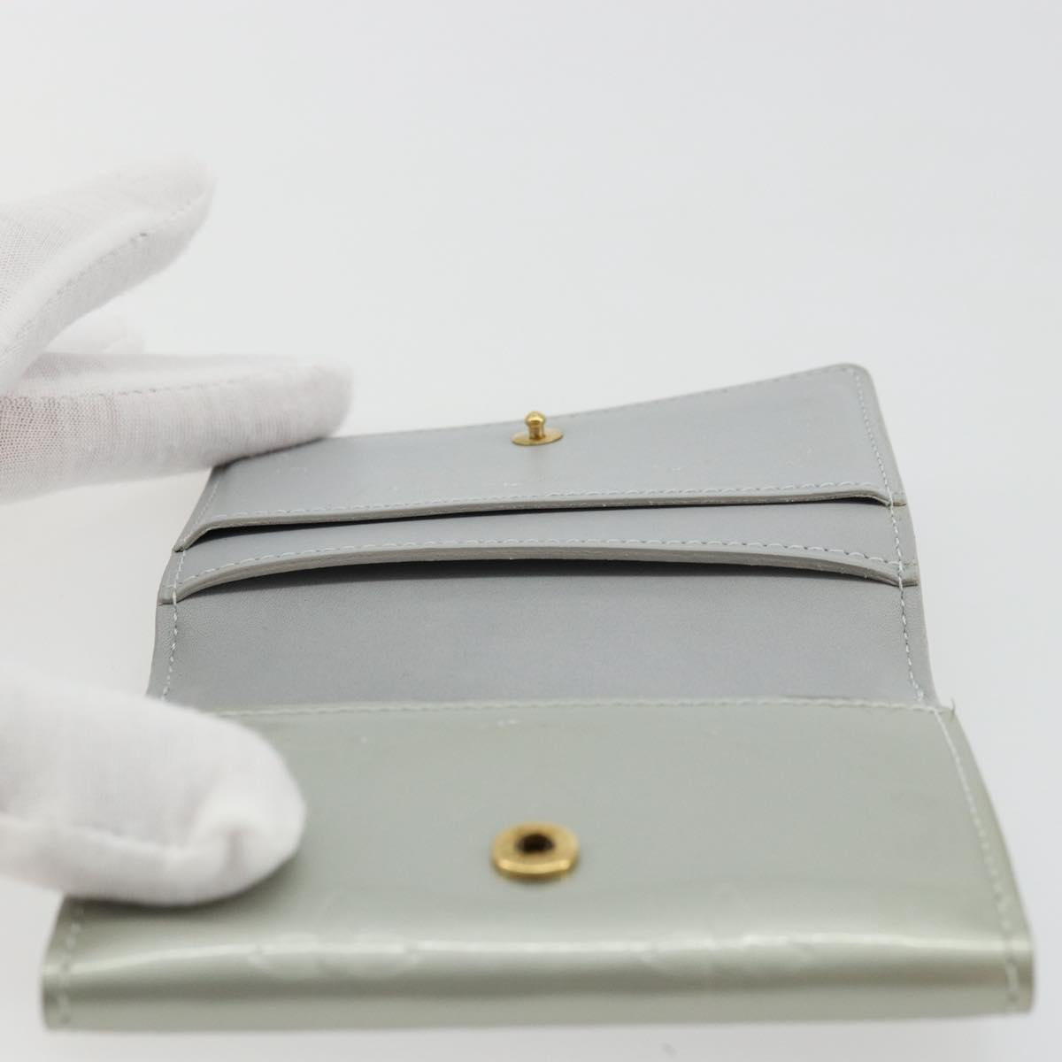 LOUIS VUITTON Monogram Vernis Ludlow Coin Purse Gris M91161 LV Auth 177170A