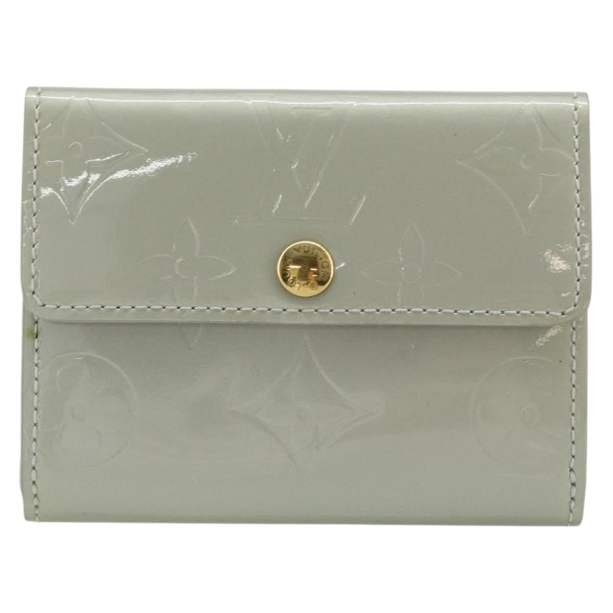 LOUIS VUITTON Monogram Vernis Ludlow Coin Purse Gris M91161 LV Auth 177170A