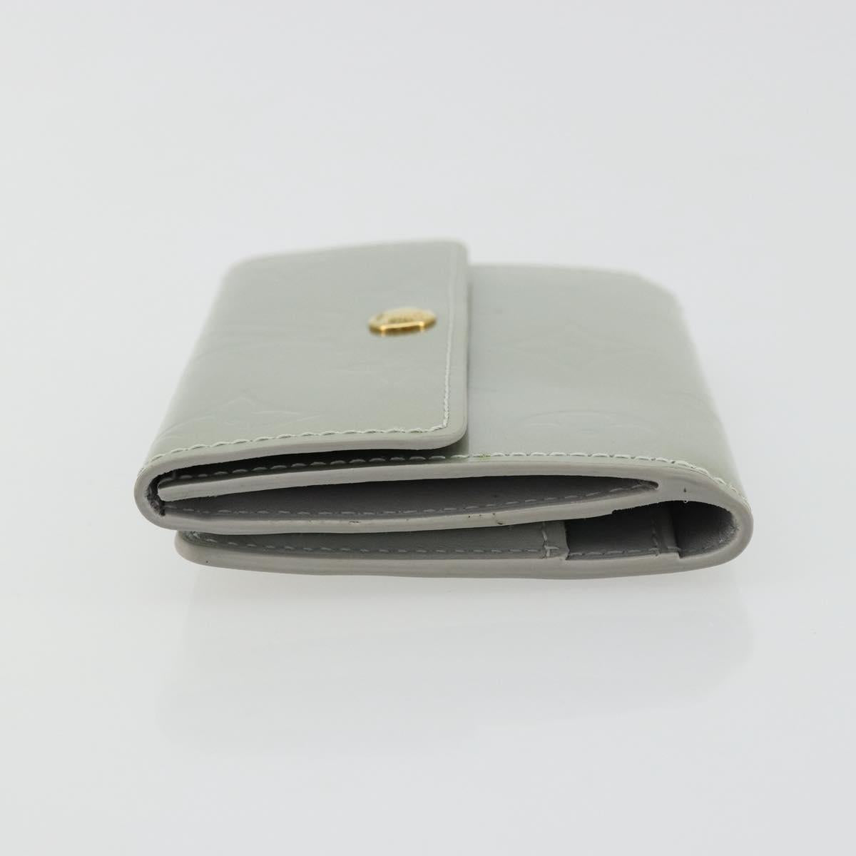 LOUIS VUITTON Monogram Vernis Ludlow Coin Purse Gris M91161 LV Auth 177170A