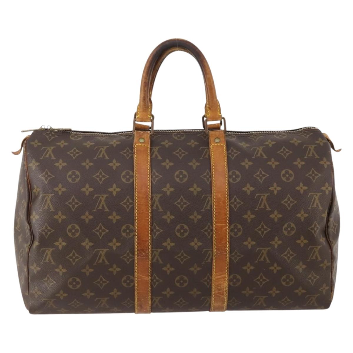 LOUIS VUITTON Monogram Keepall 45 Boston Bag M41428 LV Auth 177191