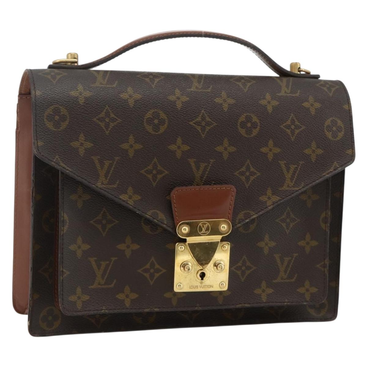 LOUIS VUITTON Monogram Monceau 28 Hand Bag M51185 LV Auth 177198