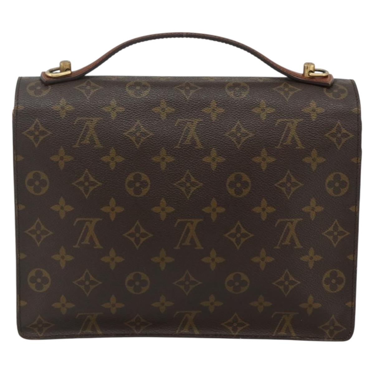 LOUIS VUITTON Monogram Monceau 28 Hand Bag M51185 LV Auth 177198