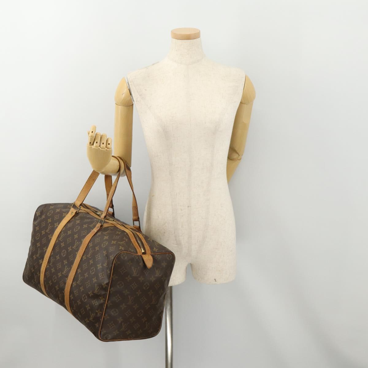 LOUIS VUITTON Monogram Sac Souple 45 Boston Bag M41624 LV Auth 177204