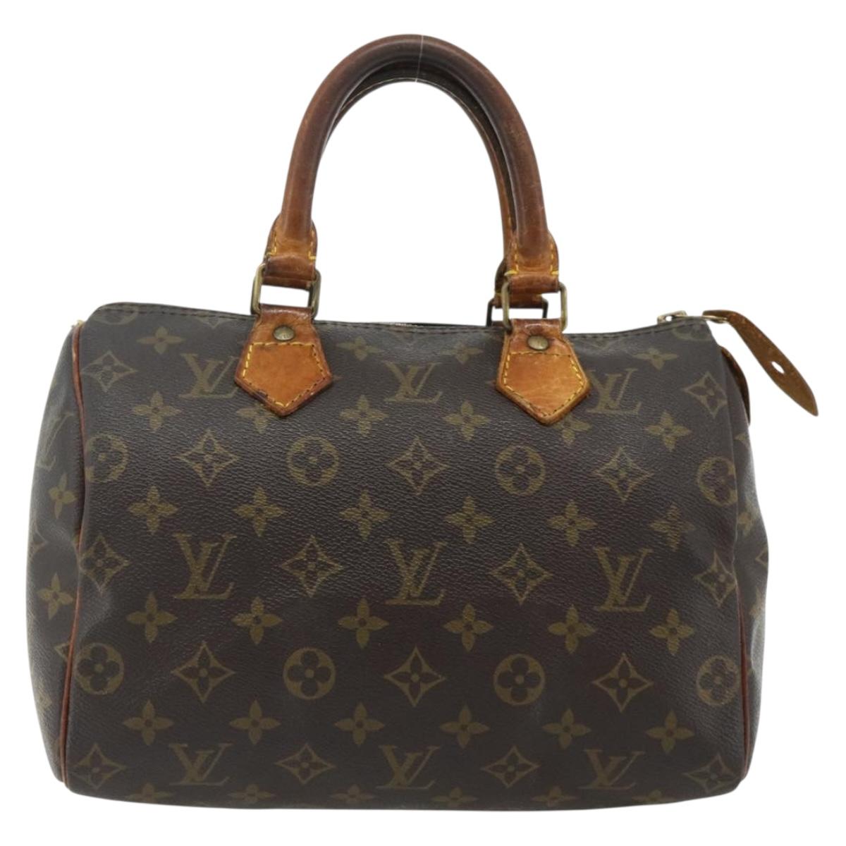 LOUIS VUITTON Monogram Speedy 25 Hand Bag M41528 LV Auth 177210