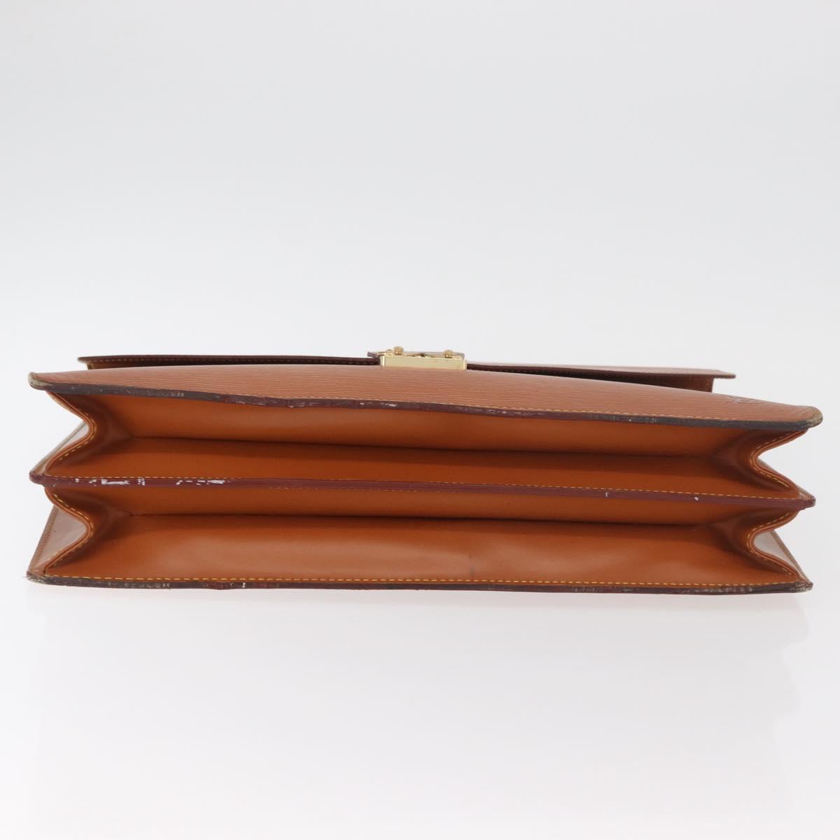 LOUIS VUITTON Epi Serviette Conseiller Briefcase Zipangu Gold M54428 Auth 177213