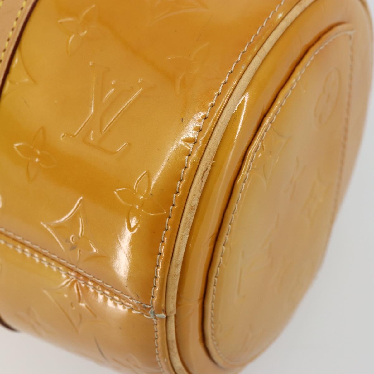 LOUIS VUITTON Monogram Vernis Bedford Hand Bag Beige M91006 LV Auth 177215