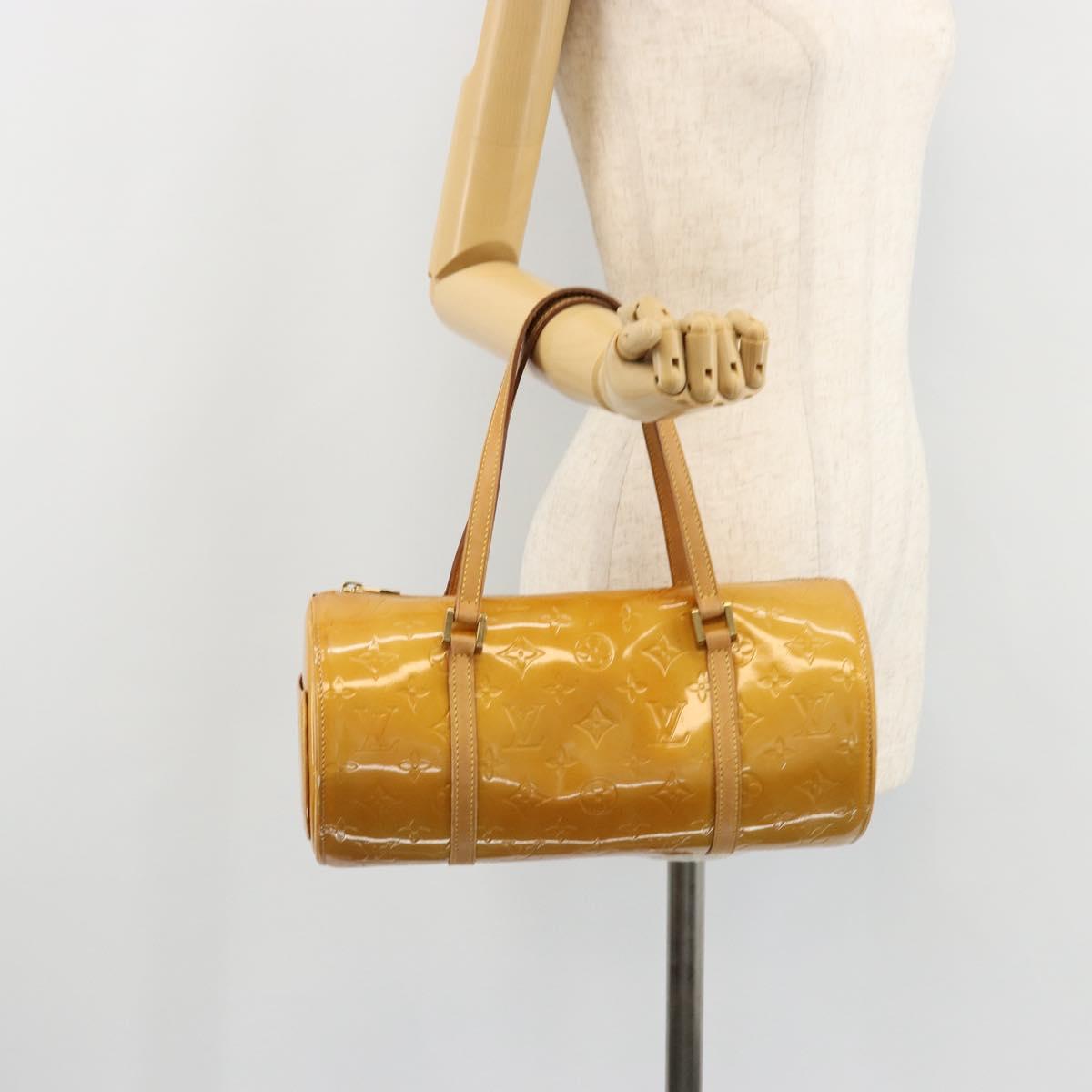 LOUIS VUITTON Monogram Vernis Bedford Hand Bag Beige M91006 LV Auth 177215