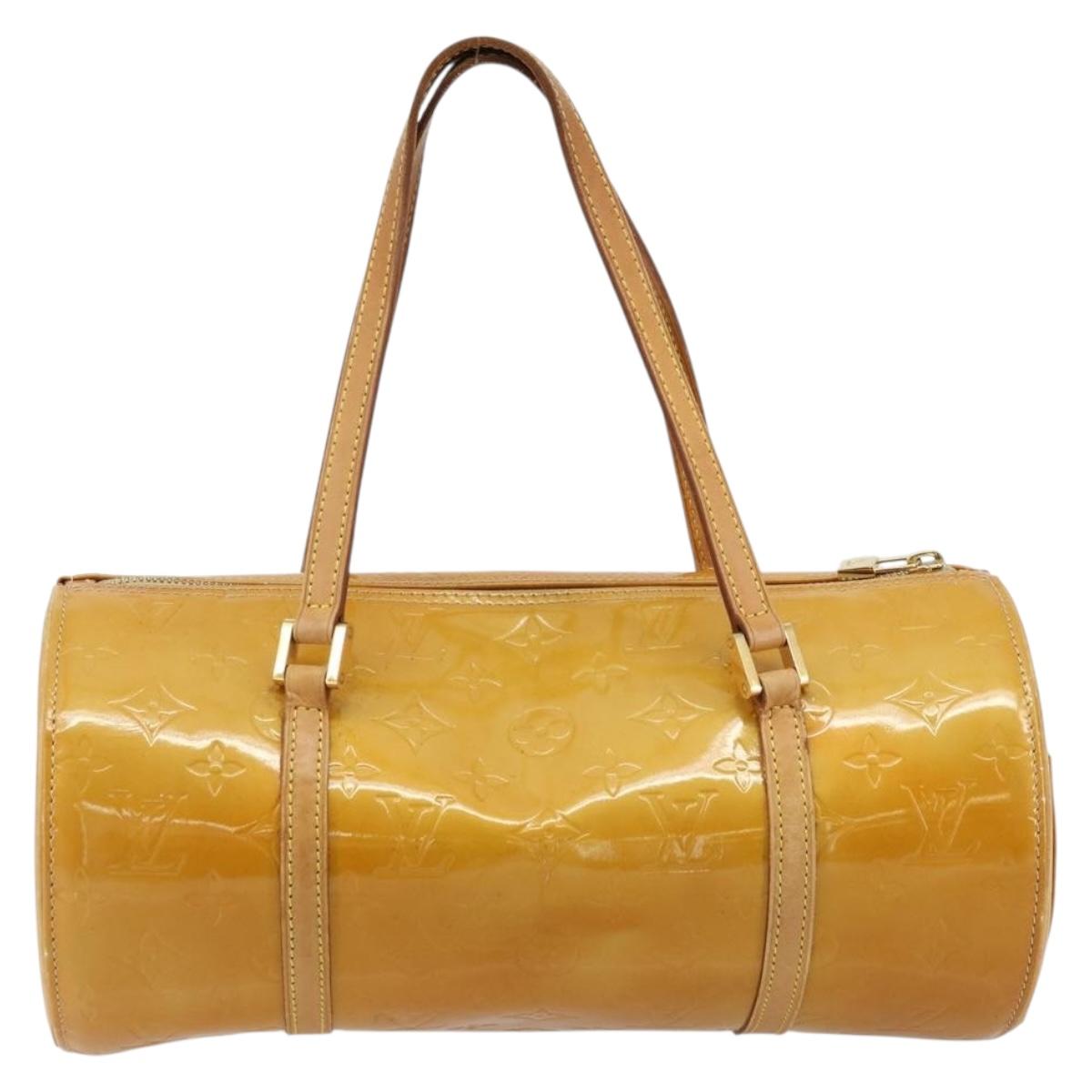LOUIS VUITTON Monogram Vernis Bedford Hand Bag Beige M91006 LV Auth 177215