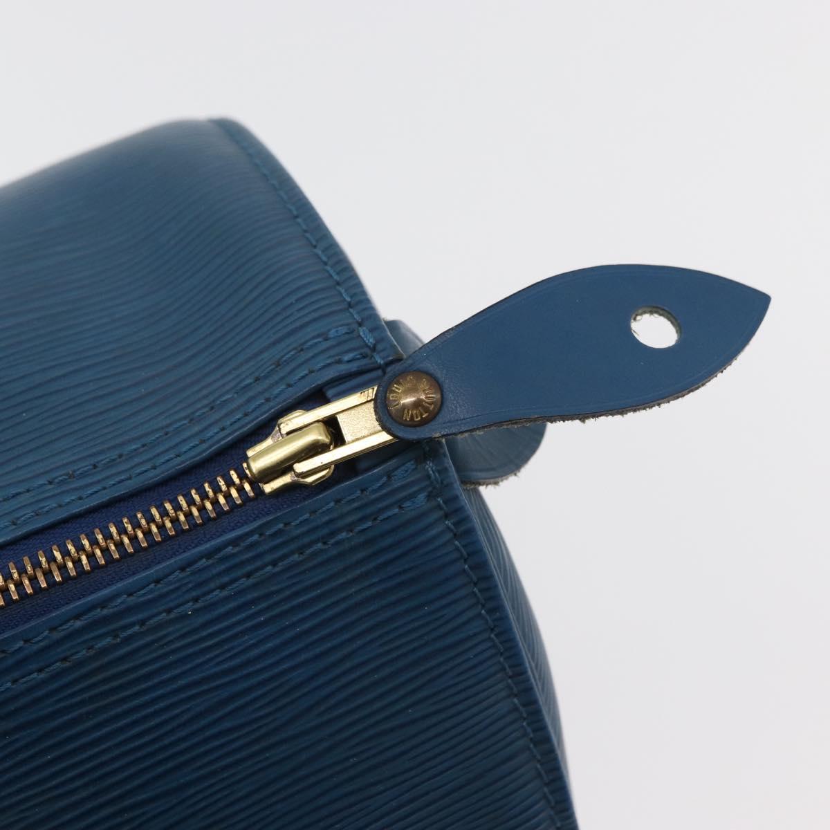 LOUIS VUITTON Epi Speedy 30 Hand Bag Toledo Blue M43005 LV Auth 177225A