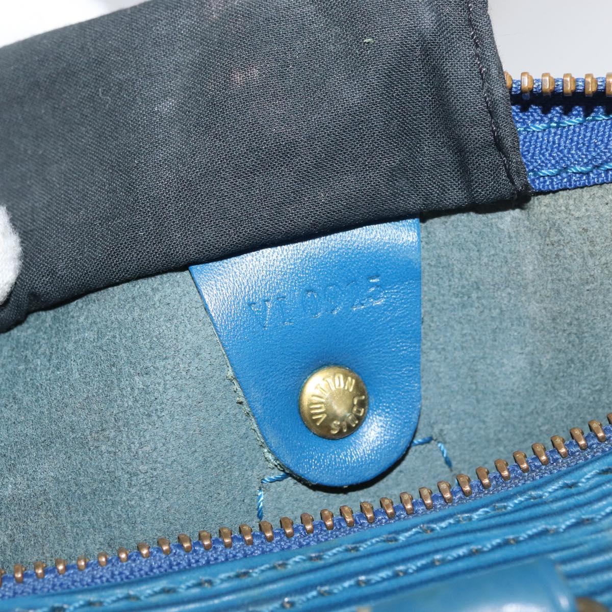 LOUIS VUITTON Epi Speedy 30 Hand Bag Toledo Blue M43005 LV Auth 177225A