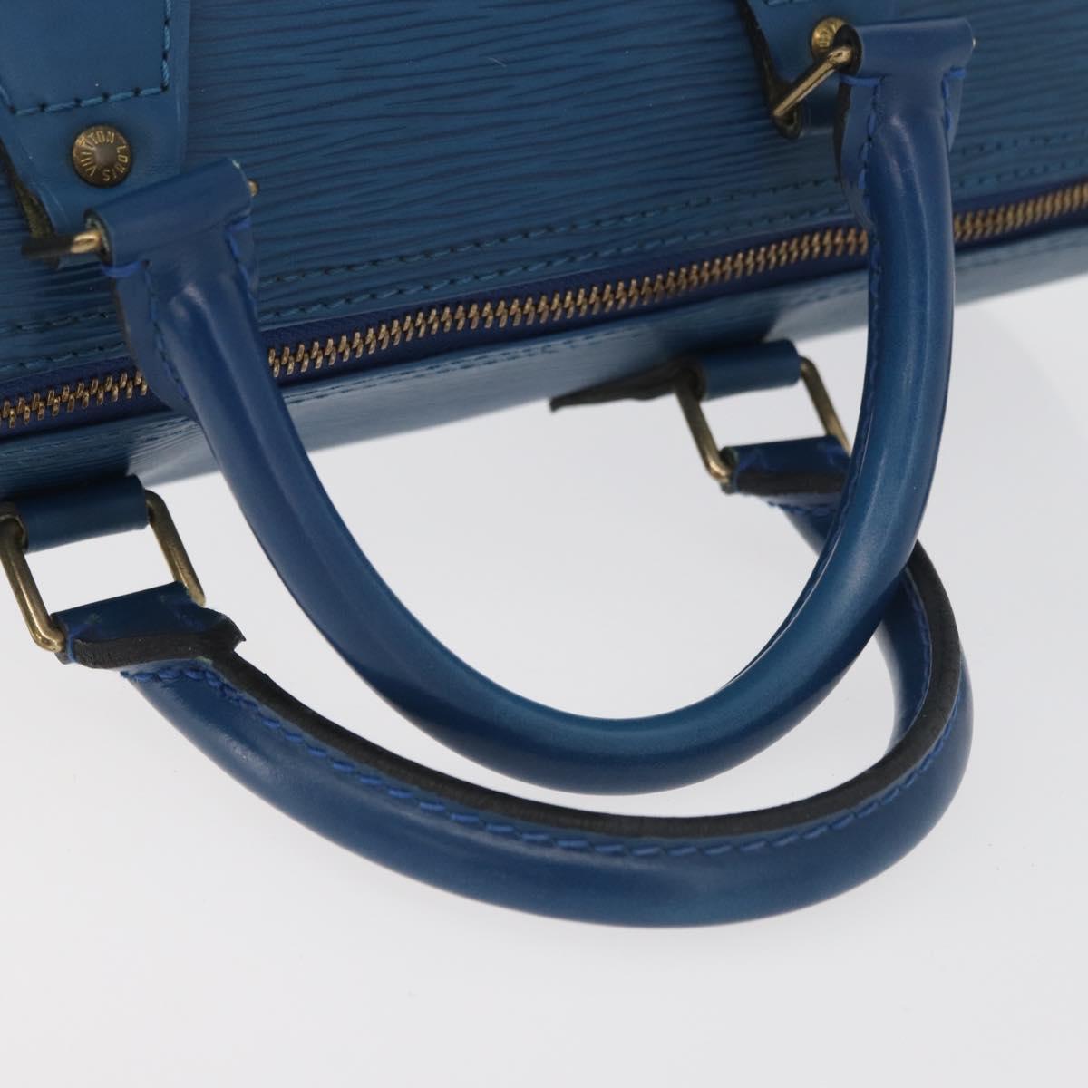 LOUIS VUITTON Epi Speedy 30 Hand Bag Toledo Blue M43005 LV Auth 177225A