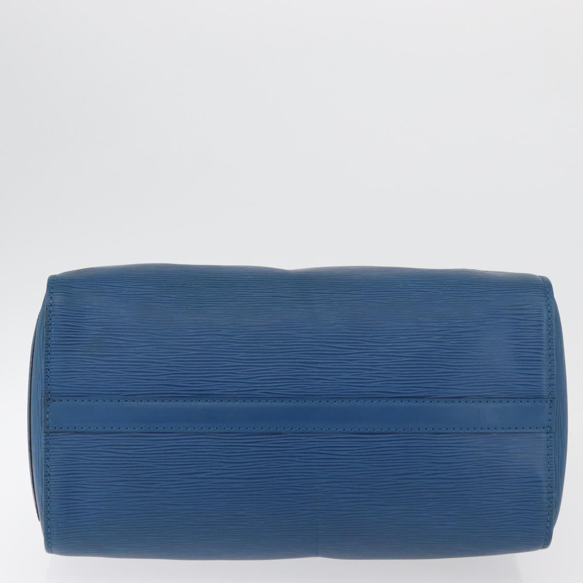 LOUIS VUITTON Epi Speedy 30 Hand Bag Toledo Blue M43005 LV Auth 177225A