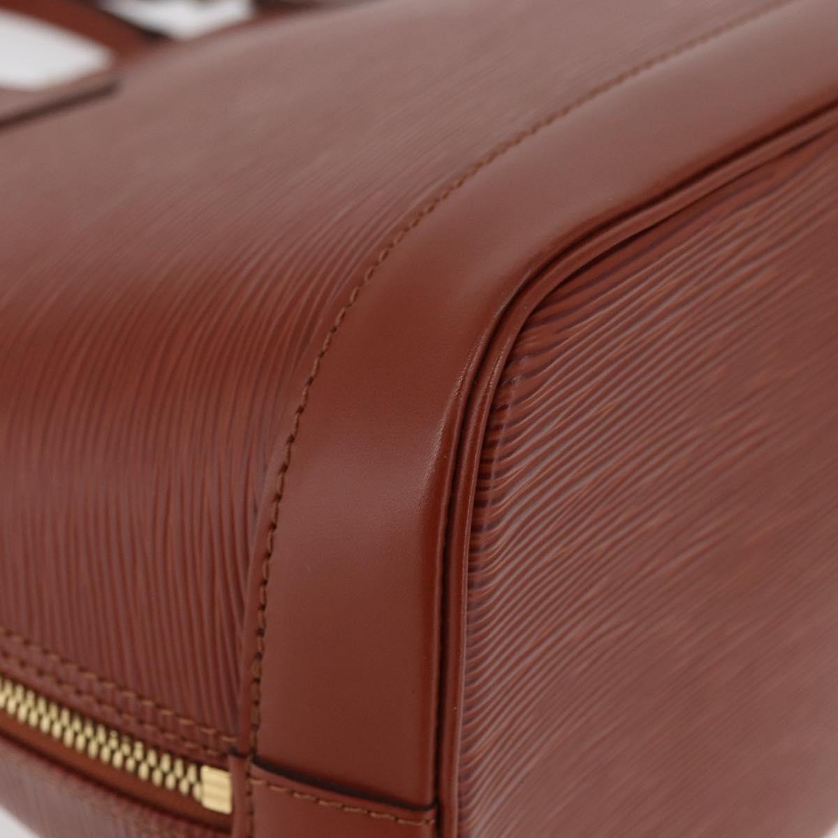 LOUIS VUITTON Epi Alma Hand Bag Brown M52143 LV Auth 177229A