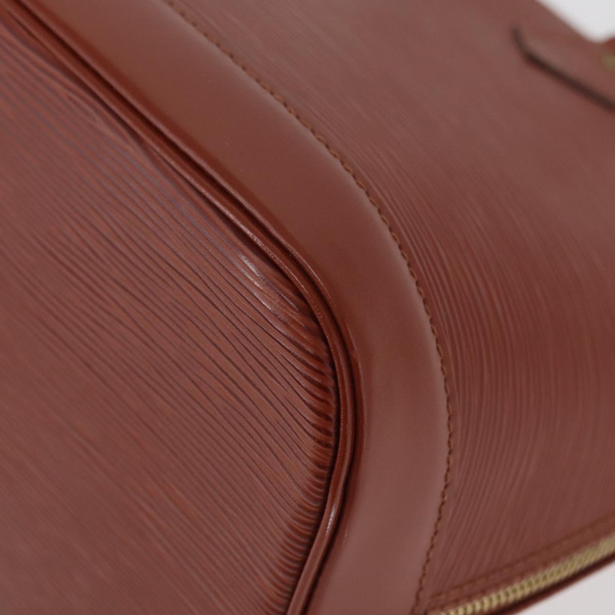 LOUIS VUITTON Epi Alma Hand Bag Brown M52143 LV Auth 177229A