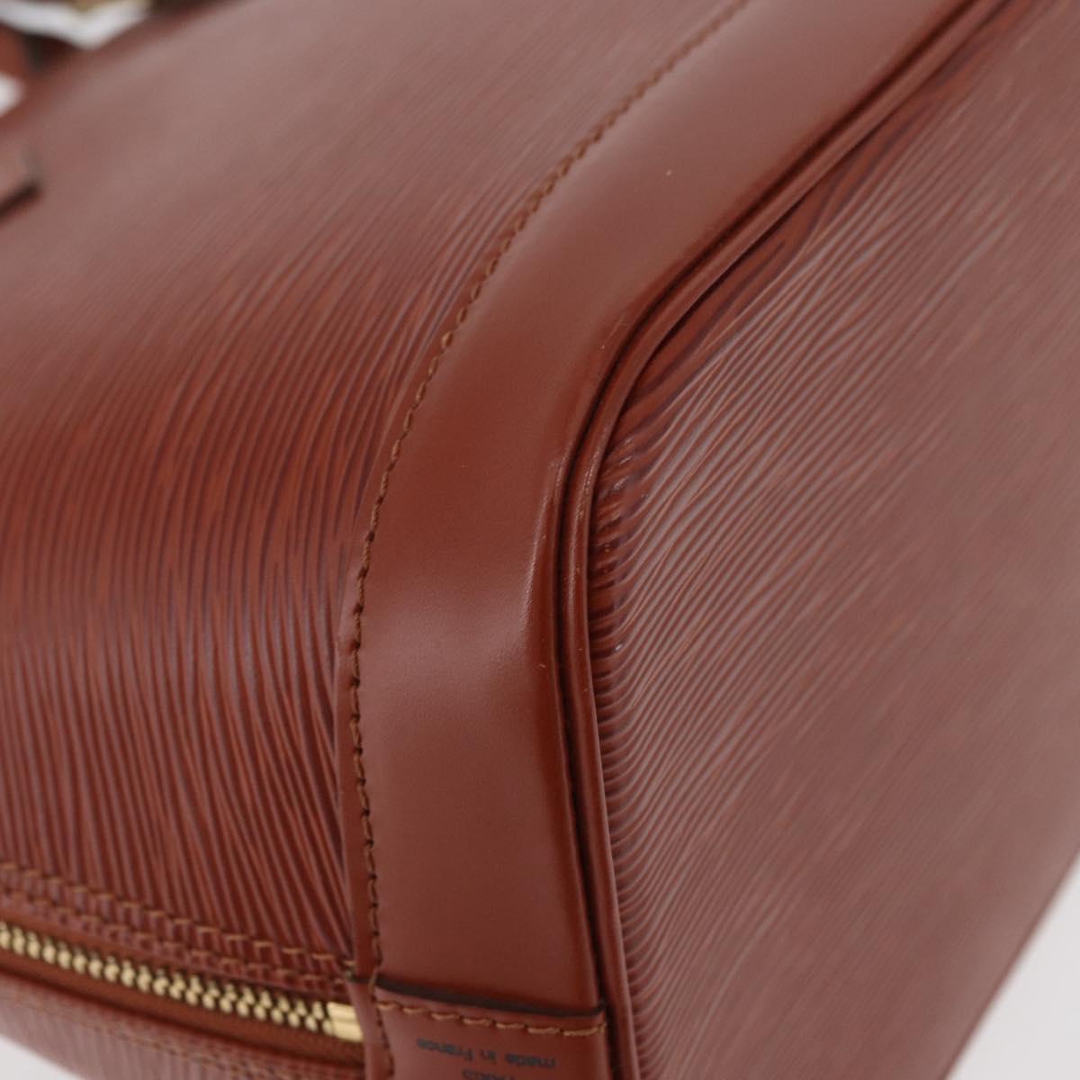 LOUIS VUITTON Epi Alma Hand Bag Brown M52143 LV Auth 177229A