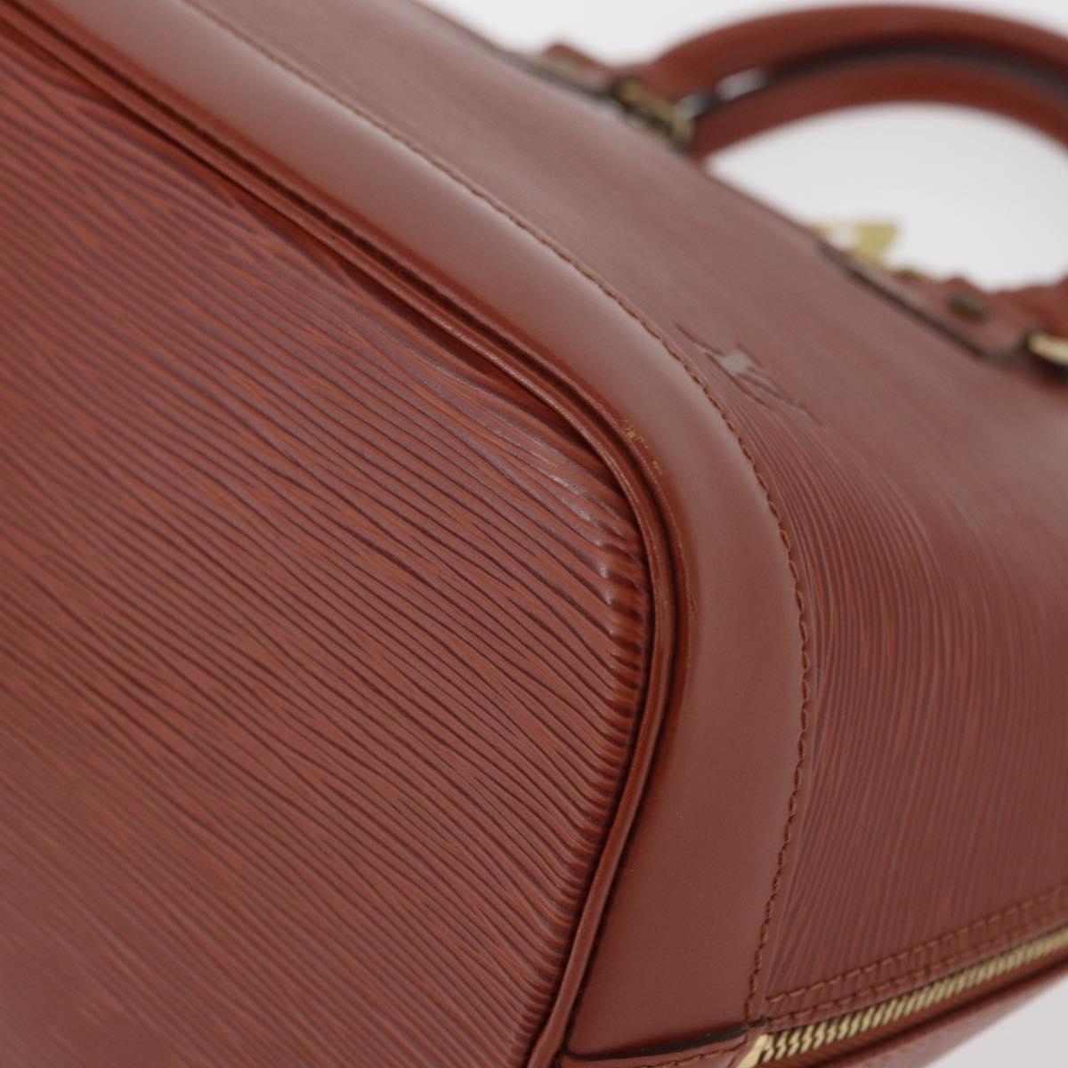 LOUIS VUITTON Epi Alma Hand Bag Brown M52143 LV Auth 177229A
