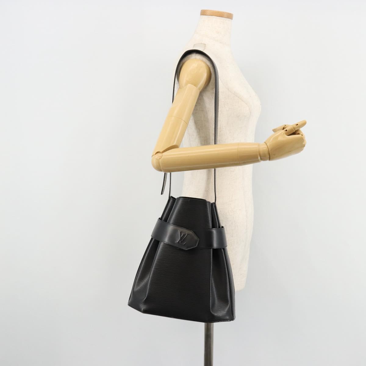 LOUIS VUITTON Epi Sac Depaule GM Shoulder Bag Black M80155 LV Auth 177244